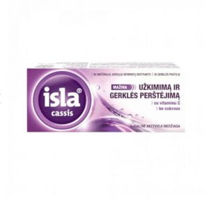 ISLA Cassis 30 Lozenges - Sore Throat, Dry Cough and Hoarseness