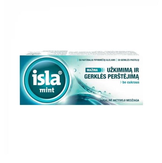 ISLA Mint 30 Lozenges - Sore Throat, Dry Cough and Hoarseness