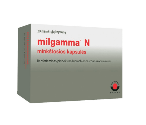 Milgamma N 20 capsules - Vitamin B complex to support nervous system