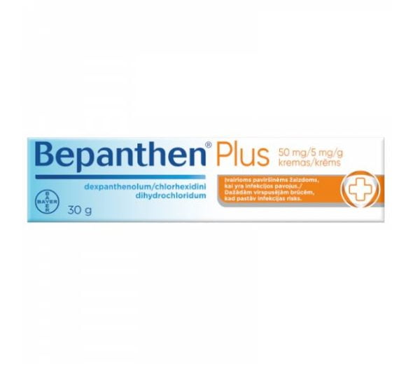 Bepathen Plus 30g 5% - Wound Healing Cream Used for Skin Diseases